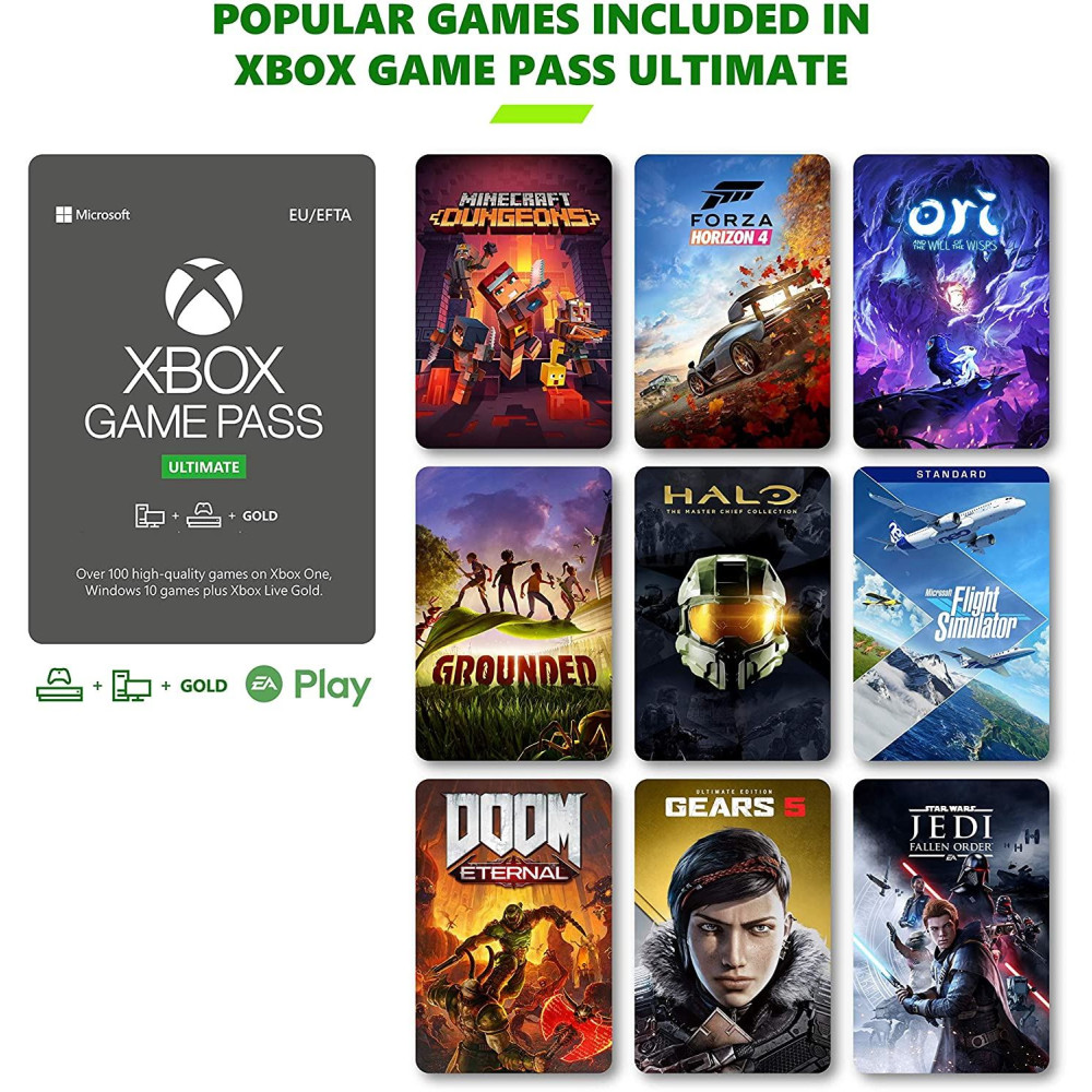 Microsoft Month Usa Xbox Game Pass Ultimate Membership Digital Code